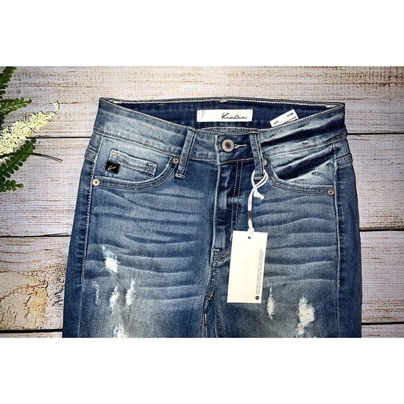 KanCan Distressed Skinny Jeans (Sz 0) - Picture 3 of 5